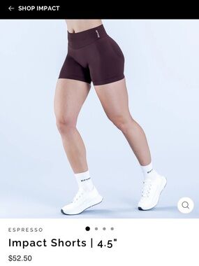 Impact 4.5" Athletic Shorts — Espresso